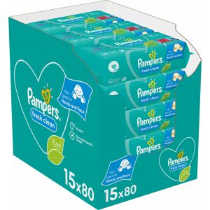 Pampers Nedves Törlőkendők FreshClean 15x80 db (1200 db)