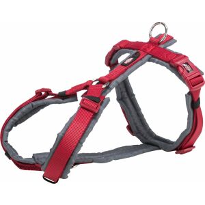 Trixie Premium trekking, szelki, dla psa, czerwony/grafit, taśma parciana, L: 70–85 cm/25 mm 145403306 - Uprząż dla zwierząt