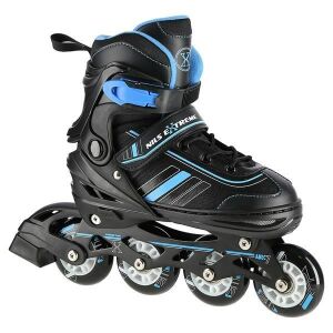 Nils Extreme NH18191 Rollen mit auswechselbarer Kufe, verstellbar, schwarz, r. 34-38 145403428 - Inline Skates