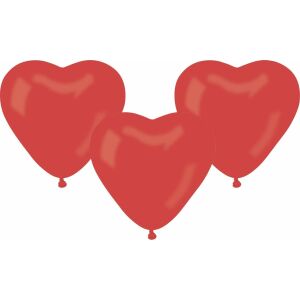 GoDan -Balon CR pastel"Serce bez nadruku"czerwony 50 szt - 8021886564501 145403444 - Bułka w powietrzu