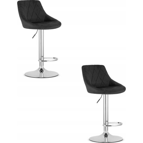 Leobert Hoker KAST - bársony fekete/króm alap x 2 145404862