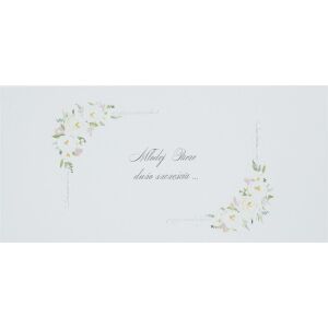 Studio MAK Karnet Ślubny DL S48 - Młodym Małżonkom dużo szczęścia 145405013 - Felicitări, invitații