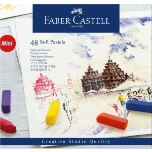 FABER-CASTELL Puha pasztell színes ceruza Mini 48 db. Karton tok, 3 db.
