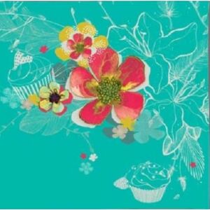 Clear Creation Karnet Swarovski kwadrat Kwiaty (CL2910_BL) 145405536 - Produkty papierowe dla gospodarstw domowych