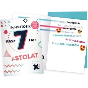 KUKARTKA Card de naștere Birthday 7 emoji 145405565 - Decoratii si echipamente pentru petreceri