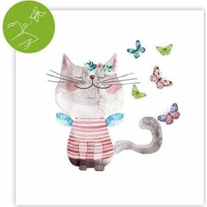 Cozywood Karnet kwadrat z niespodzianką Kot 145405613 - Felicitări, invitații