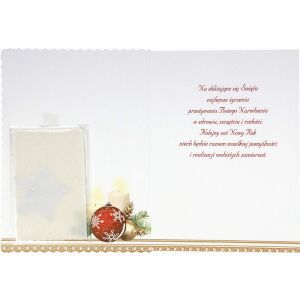 Top Karnet Graficzny B6 Boże Narodzenie Z opłatkiem Świecki (10szt) MIX 145405660 - Felicitări, invitații