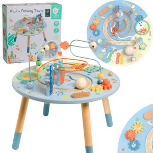 CLASSIC WORLD Fa Tevékenységi Asztal "Tengeri Élet" Zenei Oktatási