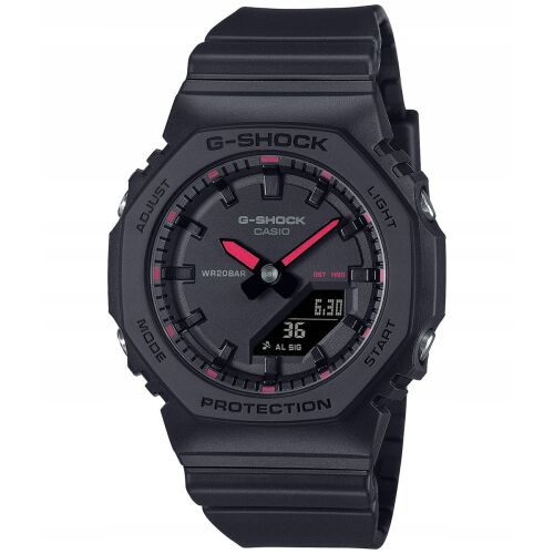 G-Shock GMA-P2100SA-1A1ER óra, fekete műgyanta tok és szíj, ütésálló - Casio