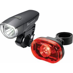 TORCH Zestaw lampki CYCLE LIGHT SET HIGH BEAMER COMPACT 1W + TAIL BRIGHT 0.5W (TOR-54038) 145406261 - Oświetlenie rowerowe