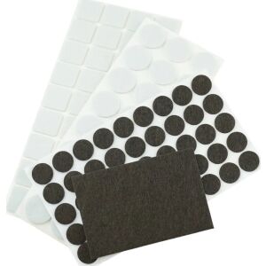 Set 106 protectii pasla, maro, alb, Dedra 145406263 - Protecții pentru picioarele mobilierului