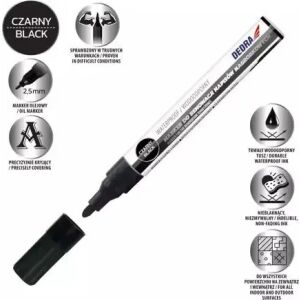 Dedra Marker sírfeliratok felújításához fekete, 1 db.