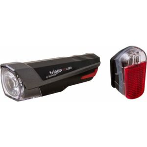 SPANNINGA Zestaw lampki Trigion 15 + Pyro 20 145406302 - Oświetlenie rowerowe