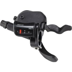 Microshift Manetka MICROSHIFT, Prawa, 7.rzędowa, Kompatybilne z Shimano, Xpress Shifter, Optyczny Wskaźnik Przełożeń, Czarna (NEW) 145406652 - Napęd rowerowy