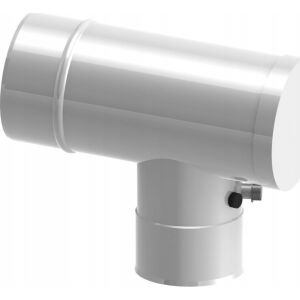 Jeremias Trójnik 87° - rewizyjny z króćcami pomiarowymi 60/100 z uszczelką 145406712 - Accesorii pentru cazane