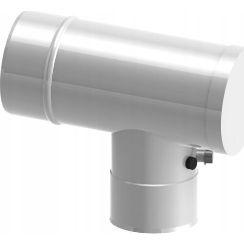 Jeremias Trójnik 87° - rewizyjny z króćcami pomiarowymi 60/100 z uszczelką 145406712