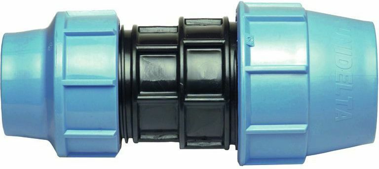 Conector, Unidelta, Polietilena, 32 x 20 mm, Negru/albastru
