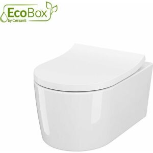 Miska WC Cersanit miska wiszaca Inverto Stream-on + deska slim (S701-432-ECO) 145406784 - WC