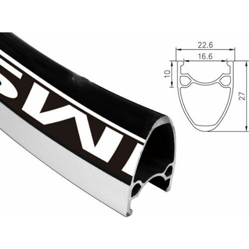 Alexrims Országúti kerék ALEXRIMS AT510 700x32 oldalsó CNC fekete 145406794
