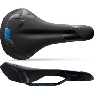 Selle Italia Nyereg SELLE ITALIA X-LAND E-BIKE TM L (azonosító - L1) Manganese Tube 7, fibra-tek - Mokka, 280g fekete-kék (ÚJ)