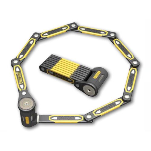 OnGuard Kerékpár lakat Heavy Duty Link Plate Lock K9 hajtogatható 8114 100cm 5 kulcs kóddal (ONG-8114) 145406890