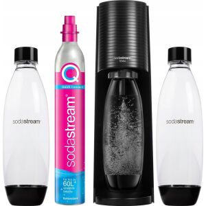 Saturator Sodastream Terra + 2 palack + gáz Fekete