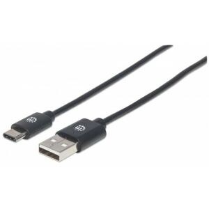 MANHATTAN kabel Hi-Speed USB-C, C Male / A Male, 0,5m, negru 145407406 - Cabluri de date
