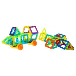 Set uriaș de 128 de piese de construcție magnetice 145407667 - Joc de construcție magnetic