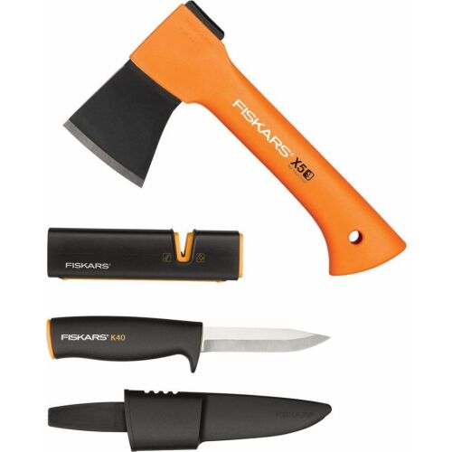 Fiskars fókusz készlet: XXS-X5 fejsze, K40 kés, élező 145407816