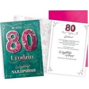 FELICITARE Felicitare de Aniversare 80 145407994 - Decoratii si echipamente pentru petreceri