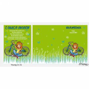 Stamp Karnet Young B6 + koperta wzór nr 21 Urodziny 145407995 - Dom i ogród