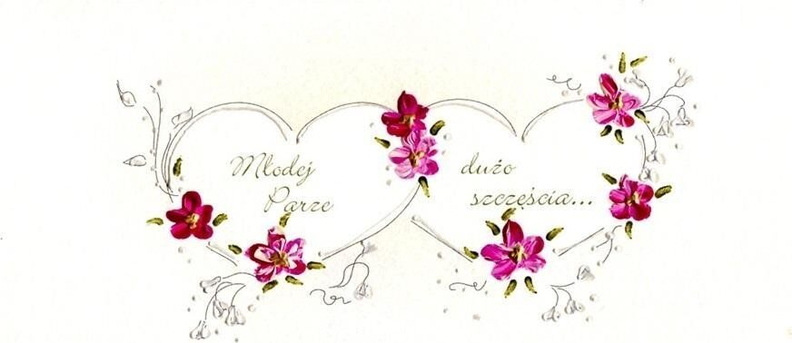 MAK Studio Karnet Ślub DL S36 - Multă fericire Tinerilor Soți