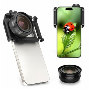 Telefonobjektív 10–20x Zoom Objektiv Makro Gyűrű LED Lámpa Macro Apexel / Apl-zm100fl26