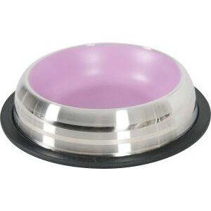 Zolux Miska antypoślizgowa inox Merenda - 0.225 l różowa 145408947 - Trzymanie kotów