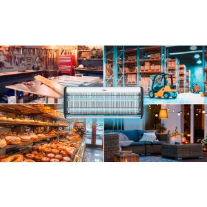 TEESA rovarcsapó lámpa 36W(2x18W)