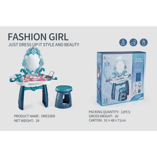 Jég fésülködő asztal hercegnő+kiegészítők 145409833