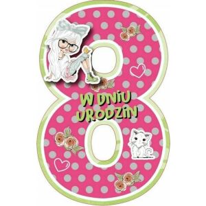 ARMIN KARNET GM 8 URODZINY DZIEWCZYNKA 145410005 - Decoratii si echipamente pentru petreceri