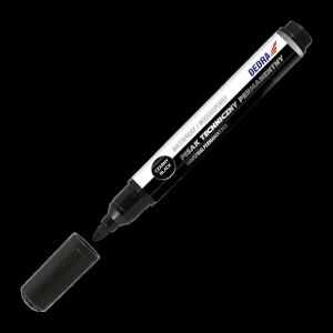 Állandó ipari marker, 2 db-os készlet, fekete, Dedra