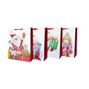 Beniamin Pungă de Crăciun verticală mică mix 145410378 - Ambalaje cadouri