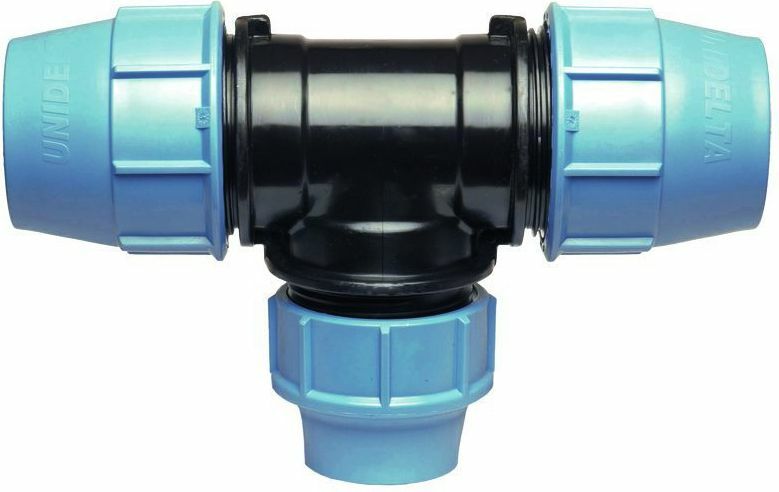 Teu, Unidelta, 40 x 32 x 40 mm, Negru/albastru