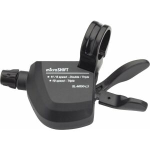 Microshift Manetka MICROSHIFT XLE, Lewa, 3.rzędowa, Kompatybilna z Shimano, Xpress Trigger, Bez Wskaźnika Przełożeń (NEW) 145410494 - Napęd rowerowy