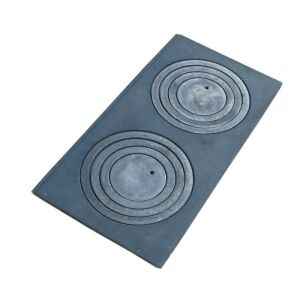 Kétlyukú öntöttvas tányér 63x31,5cm