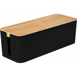 Organizator Mozos Grill Negru 1 bucată (KBO-BK-WOOD) 145411850 - Organizatori cabluri