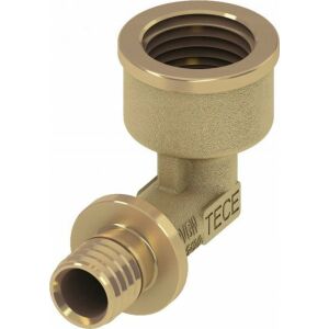 Tece Átmeneti könyök 90° 16mm x 1/2" sárgaréz (708016)