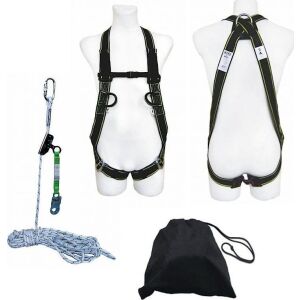 Dedra Zestaw do pracy na dachu,szelki,lina 15m,urządzenie samoz 145412304 - Sprzęt ochronny