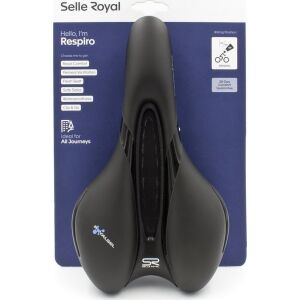 Selle Royal Nyereg SELLEROYAL RESPIRO SOFT ATHLETIC 45 fokos gél + elasztomerek uniszex 398g (ÚJ 2023)