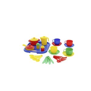 Polesie 54906 Zestaw naczyń Gosposia z tacą na 4 osoby w siatce 145412948 - Bucătărie pentru copii și accesorii de bucătărie pentru jucării