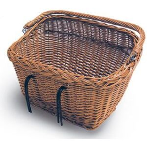 Basil Kormánykosár/koffer DUBLIN kampós rögzítés, fonott barna (BAS-15008)