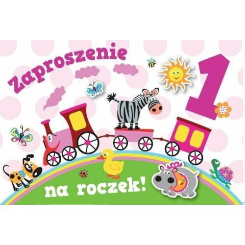 Armin Style Zaproszenie Urodziny Roczek ZA-85 (10szt.) 145413618