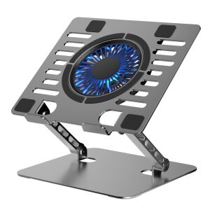 Laptop állvány ART P12 alu.13/24/23cm reg.wy+szög+WEN+LED